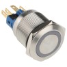 RS PRO Illuminated Push Button Switch, Latching, Panel Mount, 22 mm Cutout, SPDT, Blue LED, IP65, IP67, 250 V AC 5A 811-8496