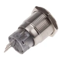 RS PRO Push Button Switch, Latching, Panel Mount, 19 mm Cutout, SPDT, White LED, IP65 IP67, 250 V AC 5 A 811-8575