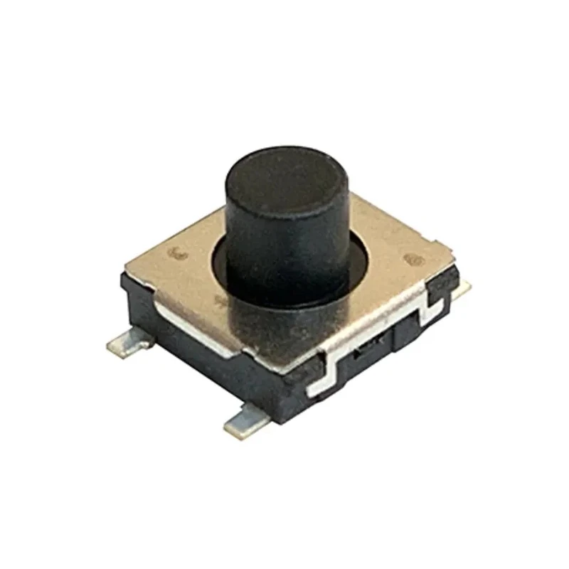Panasonic Black Surface Mount Tactile Switch Push Plate 2.5 mm Actuator Length 250 V AC 20mA SPST EVPBT5A4A000