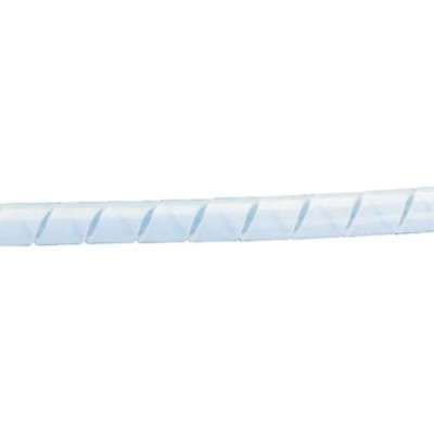 RS PRO Spiral Cable Wrap Polyethylene Natural Colour 12mm Nominal Diameter 32mm Maximum Bundle Diameter 811-7636