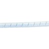 RS PRO Spiral Cable Wrap Polyethylene Natural Colour 12mm Nominal Diameter 32mm Maximum Bundle Diameter 811-7636