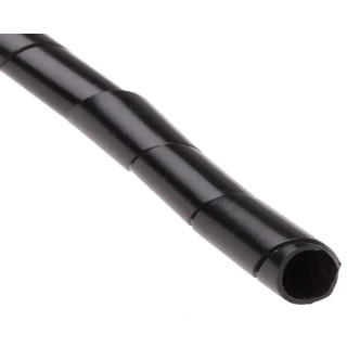 RS PRO Polyethylene Spiral Cable Wrap Black 12 mm Nominal Diameter 30.5 m Length 811-7642