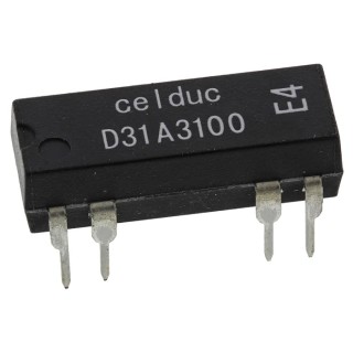 Celduc PCB Reed Relay with 5V DC Coil, SPST Contact Configuration, 100V DC Max, 0.5A Max, 500 Ω Coil Resistance D31A3100