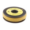 TE Connectivity RS PRO EC Slide-On Cable Marker, Black, Pre-printed '5', Fits 3-4.2 mm Cable Diameter, Yellow PVC 812-0812