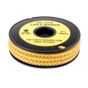 RS PRO EC Slide-On Cable Marker, Black, Pre-printed "V", 4.2 mm Cable Yellow, 3 mm Cable 812-0903
