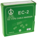 RS PRO EC Slide-On Cable Marker Black Pre-printed 6, 7.4 mm Cable, 3.6 mm Cable 812-0953