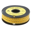 RS PRO EC Slide-On Cable Marker Black Pre-printed "B", 7.4 mm Max Cable Diameter, 3.6 mm Min Cable Diameter 812-0972