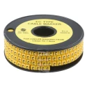 RS PRO EC Slide-On Cable Marker, Black, Pre-printed "C", for 3.6 mm to 7.4 mm Cable Diameter, Polyvinyl Chloride 812-0975