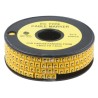 RS PRO EC Slide-On Cable Marker, Black, Pre-printed "C", for 3.6 mm to 7.4 mm Cable Diameter, Polyvinyl Chloride 812-0975