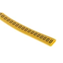 RS PRO Slide-On Cable Marker Black, Pre-printed "8", 7 mm Max Cable Diameter, 3.5 mm Min Cable Diameter 812-1095