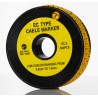 RS PRO EC Slide-On Cable Marker, Black Legend "Y", Yellow PVC Material, For 3.6 mm to 7.4 mm Cable Diameter 812-1045