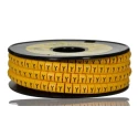 RS PRO EC Slide-On Cable Marker, Black Legend "Y", Yellow PVC Material, For 3.6 mm to 7.4 mm Cable Diameter 812-1045