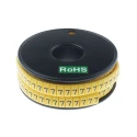RS PRO Slide-On Cable Marker Black Pre-printed "7" for 3.5 mm to 7 mm Cable FM Series 812-1091