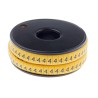 RS PRO Slide-On Cable Marker Black Pre-printed Legend "4" for 3.5 mm to 7 mm Cable 812-1085