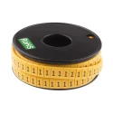 RS PRO Slide-On Cable Marker Black Pre-printed "1" for 3.5mm to 7mm Cable 812-1079