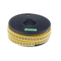 RS PRO Slide-On Cable Marker Black Pre-printed B for 3.5 mm to 7 mm Cable 812-1102