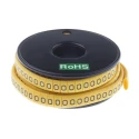RS PRO Slide-On Cable Marker Black Pre-printed "O" for 3.5-7 mm Cable 5 mm Length 812-1155