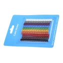 RS PRO Clip-On Cable Marker Yellow Pre-Printed 0-9 Black Polyamide 66 2.8mm x 5.5mm 812-1219