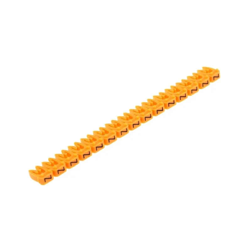RS PRO Yellow Clip-On Cable Marker, Pre-printed N to Z Black Legend 2.8mm x 5.5mm 812-1221