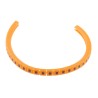RS PRO Snap-On Pre-Printed Cable Marker for 3-3.4 mm Cable Diameter, Black Legend "9", Orange Polyamide 6 MB1 812-1275