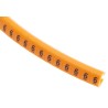 RS PRO Snap-On Cable Marker, Black, Pre-Printed Legend "6", Fits 4 mm to 5 mm Cable Diameter, Orange Marker Colour 812-1414