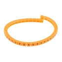 RS PRO Snap-On Pre-Printed Cable Marker Black Legend "7" Orange Polyamide 6 for 3-3.4 mm Cable 812-1278