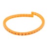 RS PRO Snap-On Pre-Printed Cable Marker Black Legend "7" Orange Polyamide 6 for 3-3.4 mm Cable 812-1278