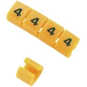 RS PRO Snap-On Cable Marker, Black, Pre-printed "7", Suitable for 4-5 mm Cable Diameter, Polyamide 6, Orange Marker 812-1417