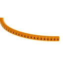 RS PRO Snap-On Pre-Printed Cable Marker Black Legend A for 4 mm to 5 mm Cable, Polyamide 6, Orange Marker MB-2 812-1423