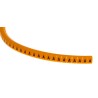 RS PRO Snap-On Pre-Printed Cable Marker Black Legend A for 4 mm to 5 mm Cable, Polyamide 6, Orange Marker MB-2 812-1423