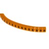 RS PRO Snap-On Pre-Printed Cable Marker with Black "B" Legend, Polyamide 6 Orange Marker, Fits 4-5 mm Cable Diameter 812-1427
