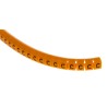 RS PRO Snap-On Pre-Printed Cable Marker with Legend "C", Orange Polyamide 6, Fits 4-5 mm Cable Diameter 812-1436