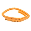 RS PRO Snap-On Cable Marker, Black, Pre-Printed Legend "R", Polyamide 6, 4mm-5mm Cable Diameter, Orange Marker 812-1486
