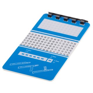 RS PRO Cable Marker White Pre-printed 46/90 Adhesive Vinyl Coated Cloth 33mm x 5.6mm 812-1534
