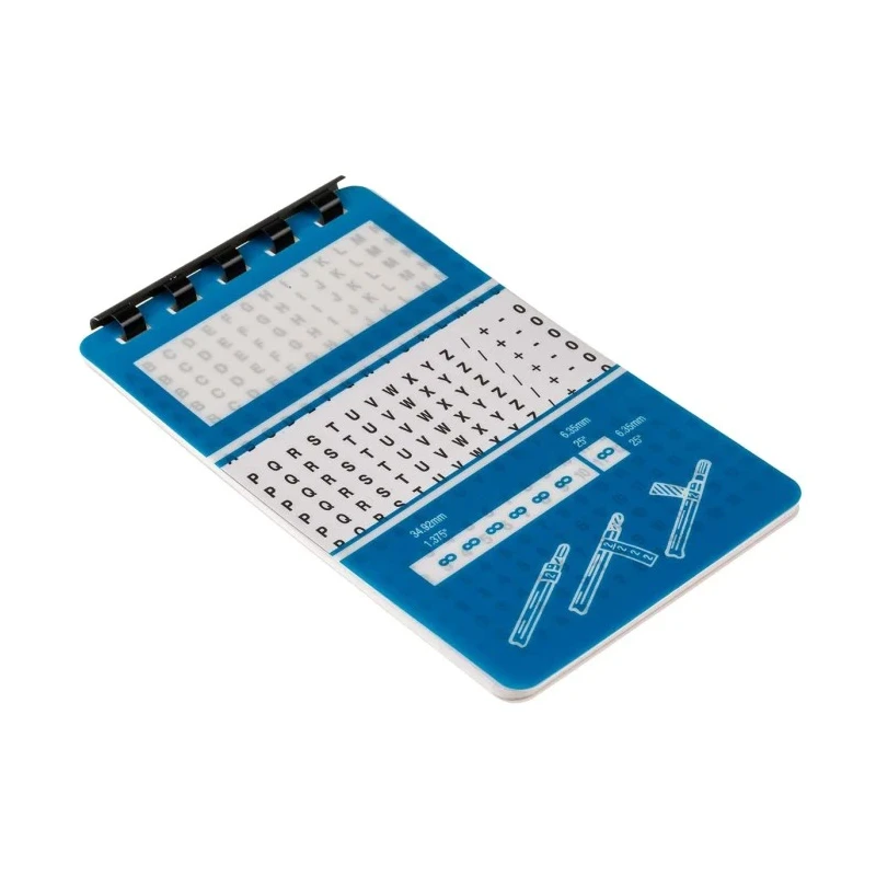 RS PRO Self-Adhesive Cable Marker White Pre-printed +, /, A to Z, 0 to 15 812-1537