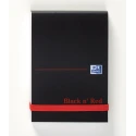 Black n Red A7 Headbound Hard Cover Notepad 192 Plain Sheets 100080540