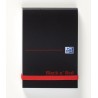 Black n Red A7 Headbound Hard Cover Notepad 192 Plain Sheets 100080540