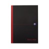 Black n Red A4 Casebound Hard Cover Notepad, 192 Ruled Sheets 100080446