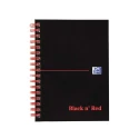 Black n Red A6 Wirebound Hard Cover Ruled Notepad 140 Sheets 100080448