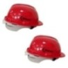 Robustt X Shree Jee Nape Type Adjusment-Safety Red Helmet (Pack of 2)