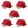 Robustt X Shree Jee Nape Type Adjusment-Safety Red Helmet (Pack of 5)