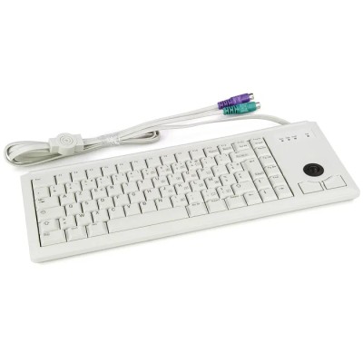 Cherry Wired PS2 Compact Trackball Keyboard AZERTY Grey G84-4400LPBFR-0