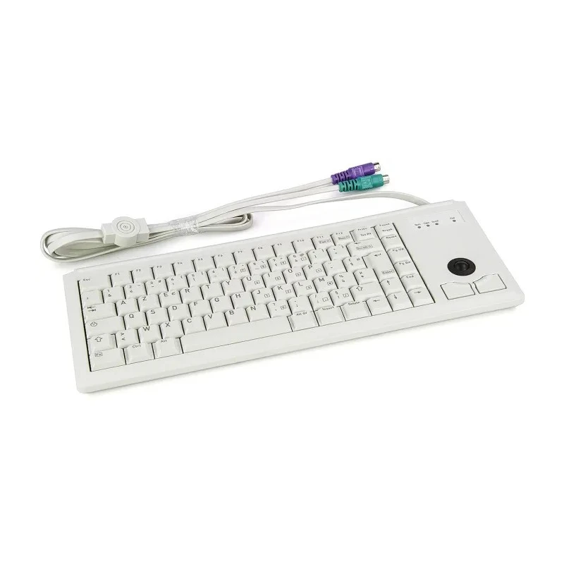Cherry Wired PS2 Compact Trackball Keyboard AZERTY Grey G84-4400LPBFR-0