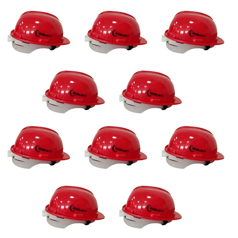 Buy Robustt X Shree Jee Nape Type Adjusment-Safety Red Helmet