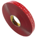 3M White Double Sided Acrylic Foam Tape 25mm Width x 33m Length, 1mm Thickness 3M 4910F 25mmx33m