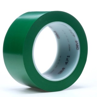 3M Green Vinyl Lane Marking Tape 50 mm Width 33 m Length 0.14 mm Thickness Rubber Adhesive MIL-STD-2041D(SH) 3M 471 50mmx66m