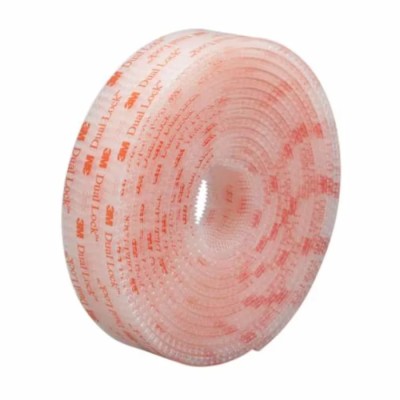 3M Transparent Dual Lock Reclosable Fasteners Tape, 25mm Width x 45.7m Length 3M SJ3560 Pack