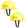 Robustt X Shree Jee Nape Type Adjusment-Safety Yellow Helmet (Pack of 2)