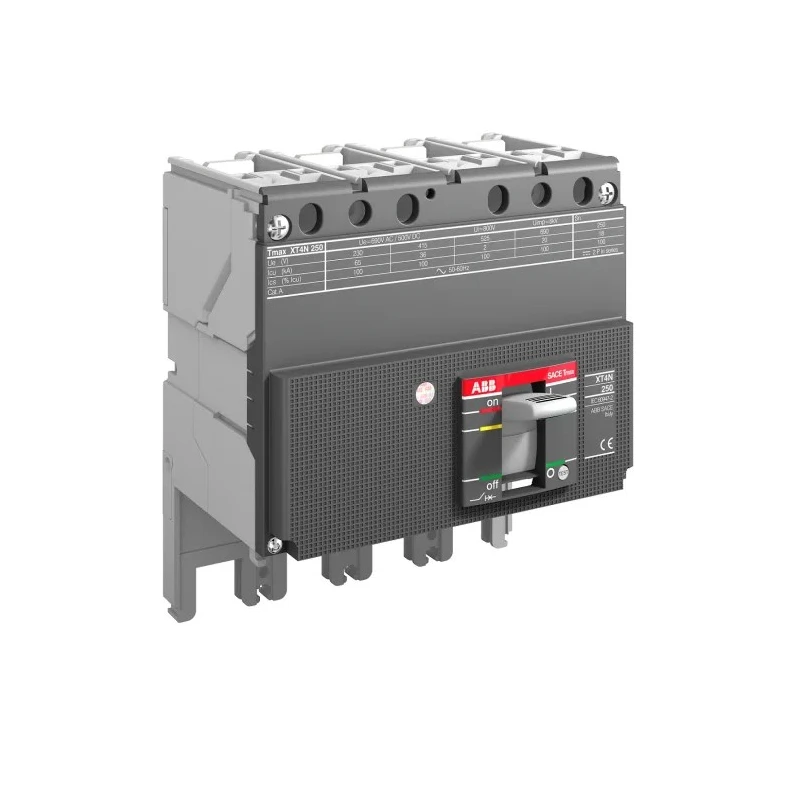 ABB Molded Case Circuit Breaker 4-Pole 250A, Breaking Capacity 65 kA, Fixed Mount XT4N