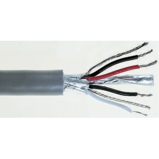 RS PRO Data Cable 2 Pairs 4 Cores 0.34 mm² High-Speed Shielded Grey Sheath 500 m 812-4700